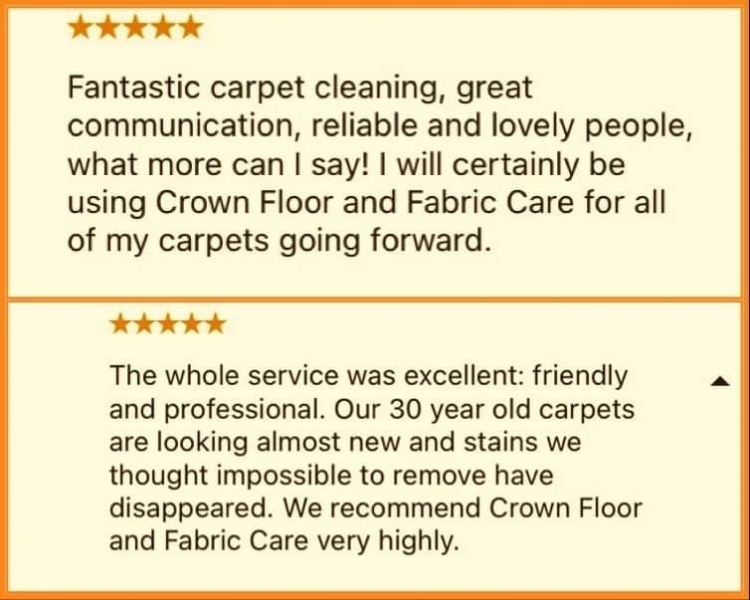 Carpet cleaning reviews in Lichfield